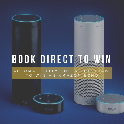 Book Direct to Win an Amazon Echo