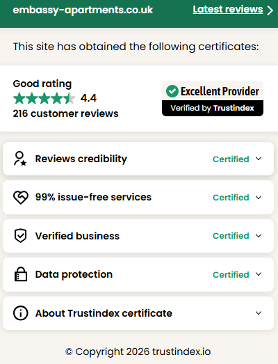 Embassy Apartments Reviews Certificate